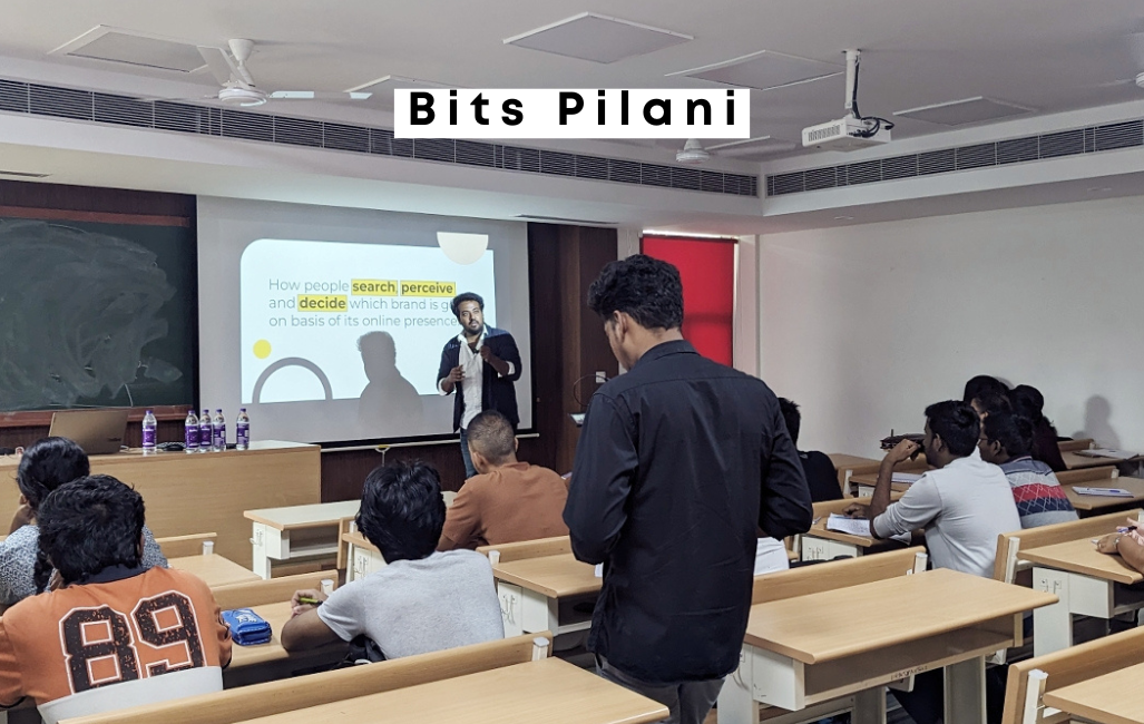 Fahad Hasan Conducting Digital Marketing Session At Bits PIlani